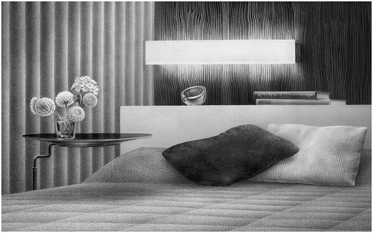 Zeichnung - Interieur - Space Suite - Detail - © Astrid Brandt